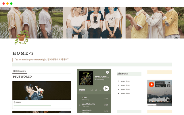 P1harmony Notion Template